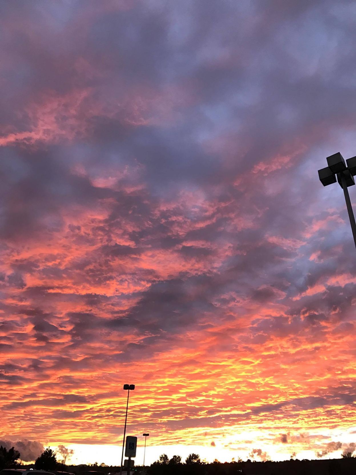 Cotton candy clouds